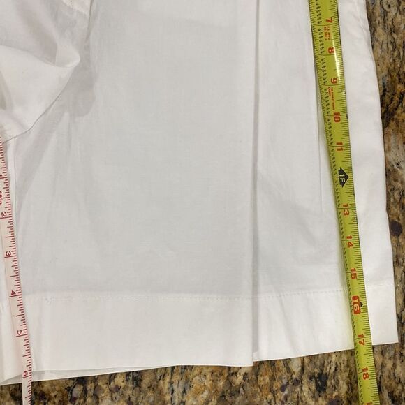 Rimit White High Rise Wide Leg Pleated Front Chain Shorts - Picture 9 of 10